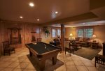 Downstairs den with pool table